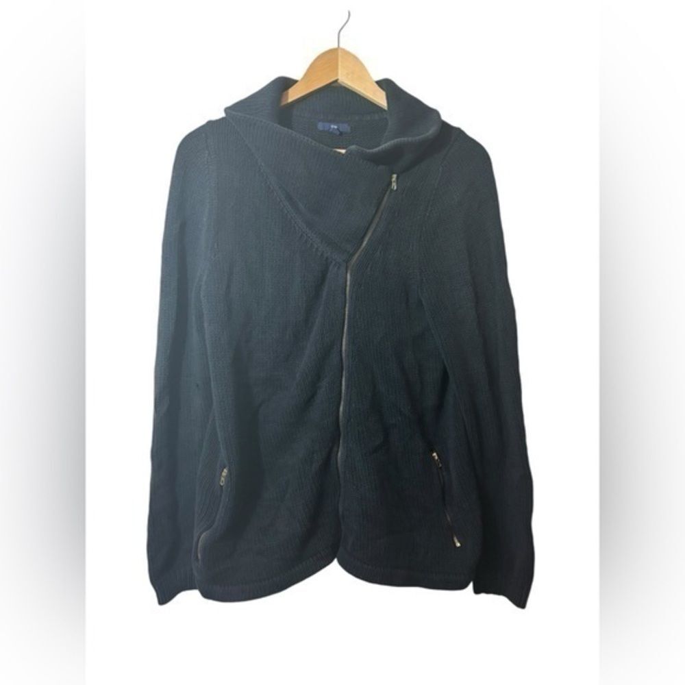 GAP sweater vintage large black zip jacket